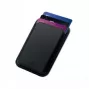 Carteira magnética CELLY MAGWALLETBK com bloqueio RFID, preta