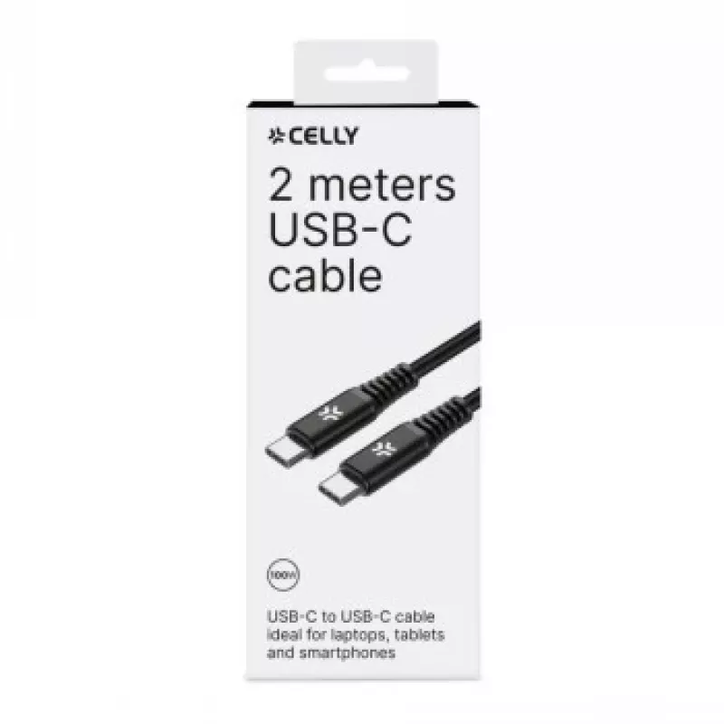 CELLY Cabo USB-C para USB-C 100W Power Delivery