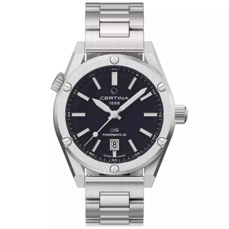 CERTINA DS Action Diver Automatic 43mm mostrador preto bracelete NATO C041407190510