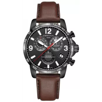 CERTINA DS Action Diver Relógio automático de homem 42mm PVD ouro rosa bracelete de pele castanha C034654360570