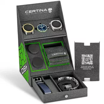 CERTINA DS Action Diver Relógio automático de homem 43mm mostrador azul bracelete de aço inoxidável Milanese C041407190410