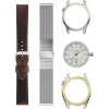CERTINA DS Action Diver relógio de homem automático 43mm mostrador prateado bracelete NATO cinzenta C041407190310