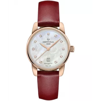 CERTINA DS Caimano Relógio de mulher 29mm aço inoxidável mostrador de madrepérola