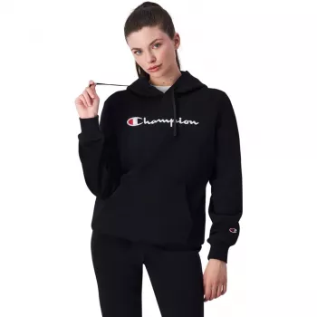 Sweatshirt com capuz Champion para mulher preto 117529 KK001 XL