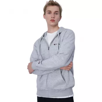 Hoodie com fecho completo Champion para homem cinzento EM021 tamanho S