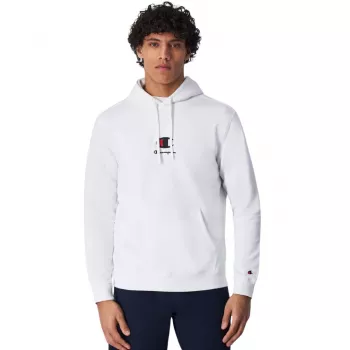 Sweatshirt com capuz Champion para homem branco 220268 WW001 L