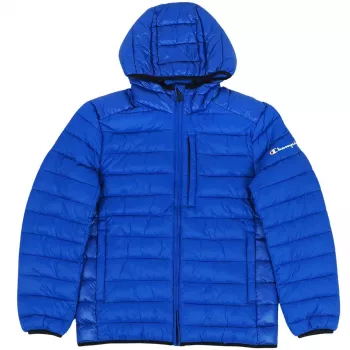 Sweatshirt com capuz e fecho completo Champion Powerblend Fleece Homem Azul 220340 BS008 M