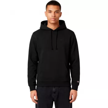 Hoodie Champion Powerblend Fleece homem sweatshirt preto KK001 tamanho L