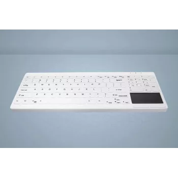 CHERRY Active Key MedicalKey AK-C7412 Teclado USB com Fio Layout Alemão QWERTZ Branco Desinfetável IP68