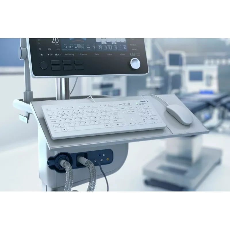 Cherry Contour Active Key QuickClean AK-C8112 Teclado USB médico - Branco