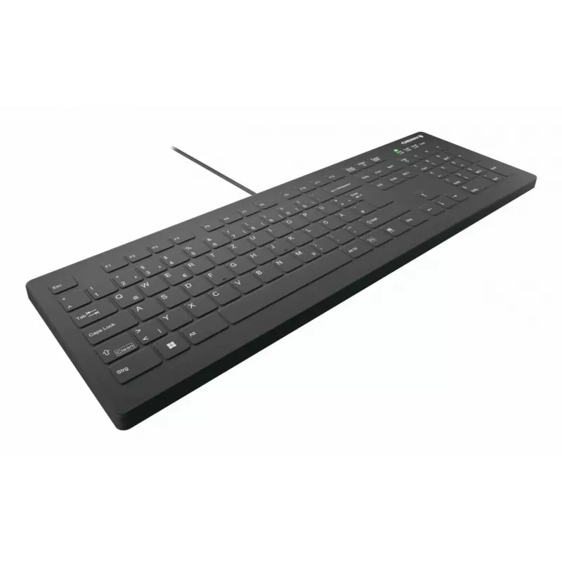 CHERRY Contour Design Active Key AK-C8112 Teclado USB com Fio Full-Size, Scissor Switch, Layout QWERTZ, Preto