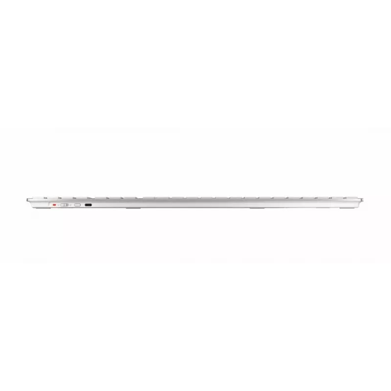 CHERRY DW 9100 SLIM Conjunto de teclado e rato sem fios, QWERTZ, prateado/branco