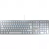 CHERRY KC 6000 SLIM SILVER Teclado com fio USB francês