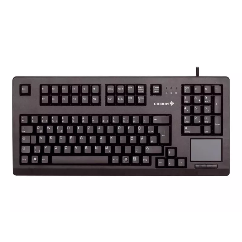 CHERRY MX11900 TouchBoard teclado mecânico compacto com trackball, USB, US QWERTY, preto