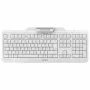 CHERRY Smart Board 1150 KB RSFlat teclado mecânico com fio com MSR, USB, formato completo, branco (QWERTZ)