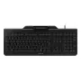 CHERRY Smart Board 1150 Teclado mecânico com leitor de cartões inteligentes, AZERTY francês, preto, USB com fio