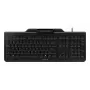 CHERRY SMART BOARD 1150 Teclado com fio com leitor de smartcard integrado, USB, QWERTY, preto JK-A1150EU-2