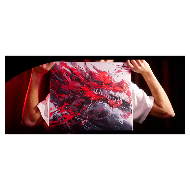 Tapete de rato gaming CHERRY XTRFY GP6 grande – Hydrus vermelho
