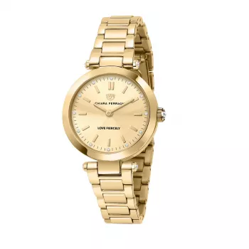 Relógio de quartzo analógico mulher Chiara Ferragni O'Clock R1953103504 34 mm prateado aço inoxidável