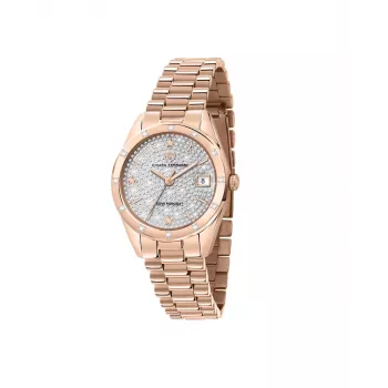Relógio analógico de quartzo Chiara Ferragni Glamour para mulher R1953100513 32 mm aço inoxidável prateado