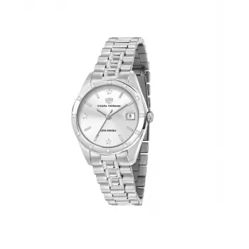 CHIARA FERRAGNI relógio analógico de quartzo para mulher Logomania R1953100514 32 mm ouro rosa aço inoxidável malha