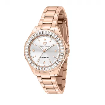 Chiara Ferragni Relógio de mulher R1953101503 36 mm aço inoxidável bracelete Milanese prateada quartzo analógico