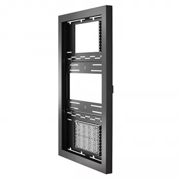 Suporte de parede Chief LW Series Impact On-Wall Kiosk - Vertical - Caixa - para ecrã LCD - com fecho - Preto - Tamanho do ecrã: 55