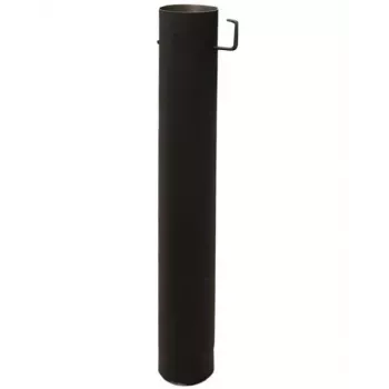 Tubo de chaminé diâmetro 130 mm comprimento 1 m aço inoxidável AISI 304 parede simples