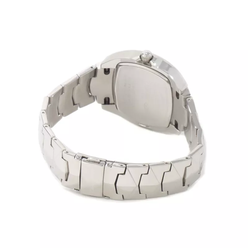 Relógio de quartzo analógico de homem CHRONOTECH CT2188L-02M 41 mm aço inoxidável mostrador preto bracelete prateada
