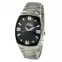 Relógio de homem CHRONOTECH CT7065M-02M analógico de quartzo 36 mm aço inoxidável mostrador preto bracelete prateada
