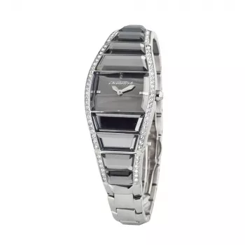 CHRONOTECH CT7099LS-08M relógio de mulher analógico de quartzo 26mm aço inoxidável prateado