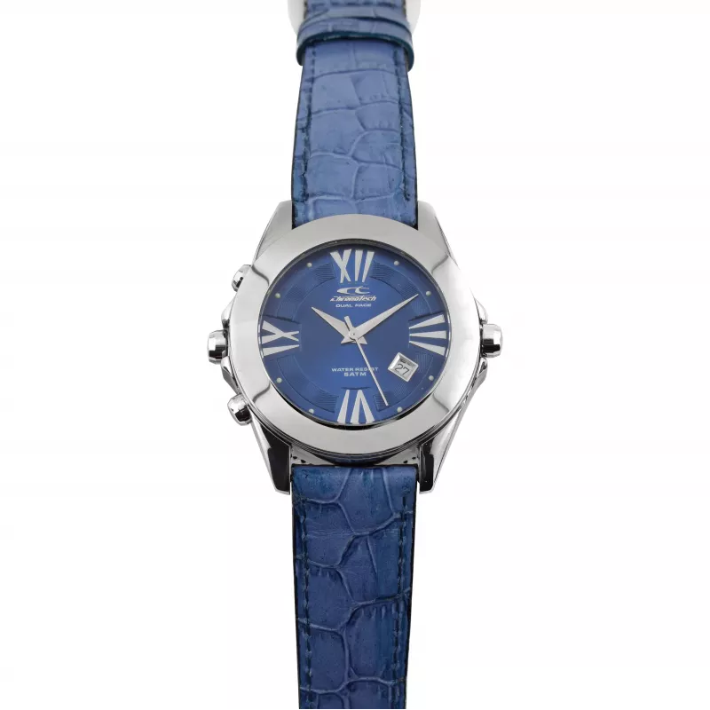 Relógio de pulso CHRONOTECH CT7686-12SS homem aço inoxidável analógico quartzo 40mm prateado