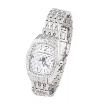 Relógio de mulher CHRONOTECH CT7930LS-39M quartzo analógico 26mm aço inoxidável prateado