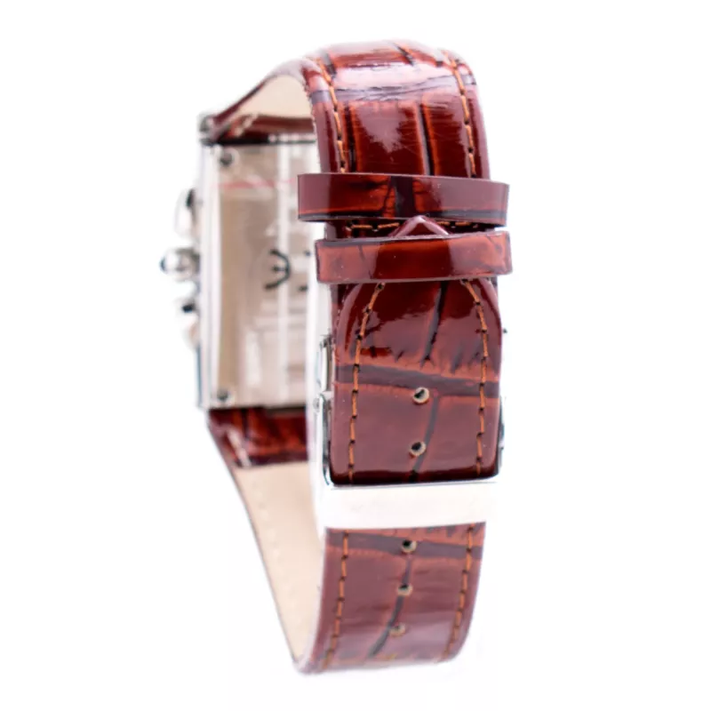 CHRONOTECH MAN CT7018M-03MT relógio analógico de quartzo 33mm mostrador preto bracelete de couro