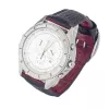 Relógio cronógrafo de quartzo CHRONOTECH MAN CT7636M-02 50mm mostrador preto bracelete de pele