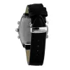 CHRONOTECH MAN CT7677M-02 relógio analógico de quartzo 45mm mostrador preto bracelete de pele