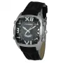 CHRONOTECH MAN CT7677M-02 relógio analógico de quartzo 45mm mostrador preto bracelete de pele