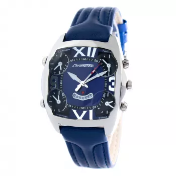 CHRONOTECH MAN CT7677M-03 Relógio cronógrafo analógico de quartzo 45mm Mostrador preto Pulseira de pele