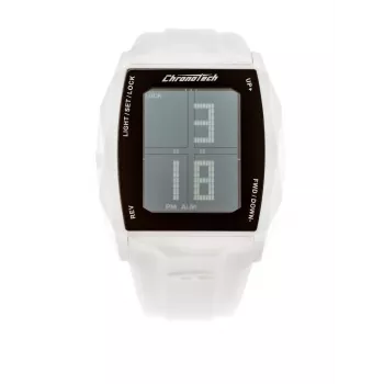 CHRONOTECH MAN RW0024 40mm Relógio analógico de quartzo mostrador preto bracelete de pele