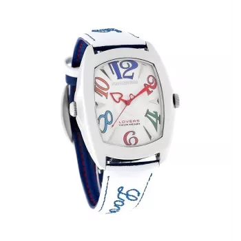 CHRONOTECH Relógio Unissexo CT7696M-13 (40mm) - Quartzo Analógico, Aço Inoxidável, Mostrador Preto, Bracelete de Pele