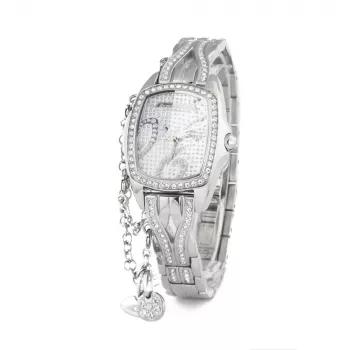 Relógio de mulher CHRONOTECH CT7008LS-06M 27 mm quartzo analógico aço inoxidável prateado