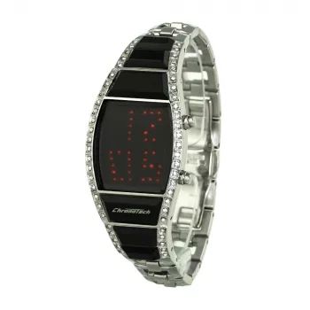 CHRONOTECH relógio de mulher CT7122LS-03M quartzo analógico 28mm prateado aço inoxidável