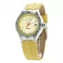 CHRONOTECH Mulher CT7980L-05S 37mm Relógio analógico de quartzo mostrador branco bracelete de couro branco