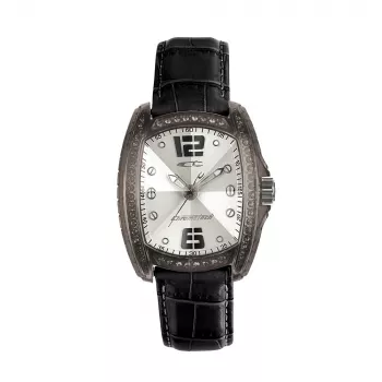 Relógio de quartzo analógico de mulher CHRONOTECH RW0001 30mm bracelete de pele branca