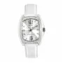 Relógio de mulher Chronotech RW0002 analógico quartzo 35 mm pele branco