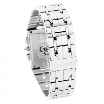 CHRONOTECH relógio mulher CT7018M 33 mm prateado bracelete milanesa em aço inoxidável quartzo analógico