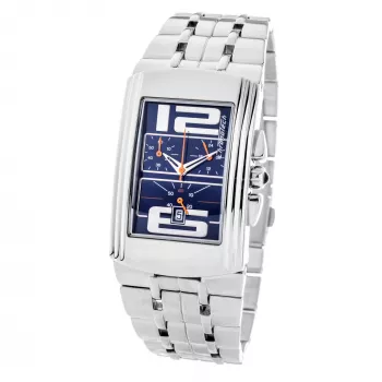 CHRONOTECH relógio mulher CT7018M 33 mm prateado bracelete milanesa em aço inoxidável quartzo analógico