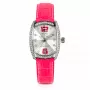 Relógio CHRONOTECH mulher RW0005 35 mm analógico quartzo mostrador prateado bracelete de pele preto
