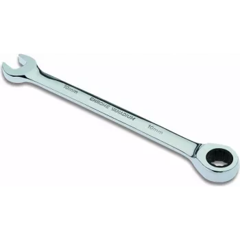 Cimco 112510 Chave de caixa combinada 10 mm cromada aço cromo-vanádio 15° curvada