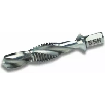 Cimco 207374 Broca helicoidal com encabadouro sextavado, 5 mm, para metais não ferrosos